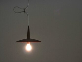 木のランプシェード（ウォルナット）の画像