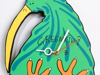 グリーンキーウィ　クロックの画像