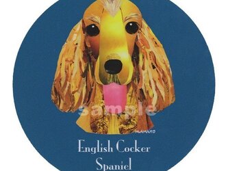 イングリッシュ コッカー スパニエル《犬種名ステッカー/小型犬》の画像