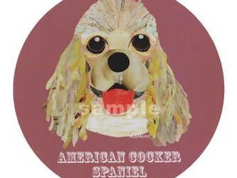 アメリカンコッカースパニエル/フォーン《犬名ステッカー/小型犬》の画像