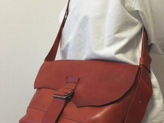 送料無料!!Wリングがアクセント♪ワーク調メッセンジャーバッグの画像