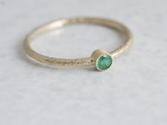 Emerald birthstone ring [R050K10EM]の画像