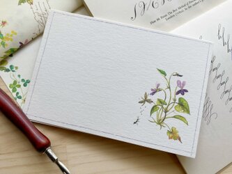 野の花　カード 〜すみれ〜の画像