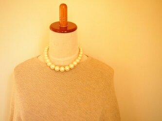 BIG cotton pearl neckladeの画像
