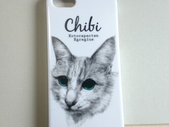 iPhone5/5sケース　猫のちびの画像
