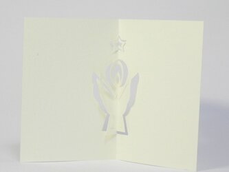 ハンドカットのメッセージカード Angelの画像
