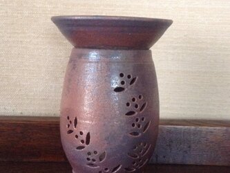 茶香炉ー鉄釉草木紋の画像