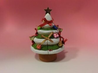木目込みクリスマスツリーの画像