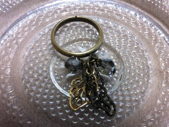 金古美透かしリーフリングの画像