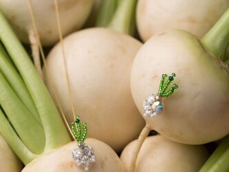 『野菜モチーフのアクセサリー/ピアス』 navetの画像
