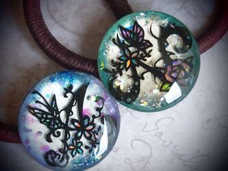 切り絵へアゴム（オーダー品）の画像