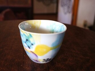 水彩カップ蕎麦猪口　infc14018-005の画像