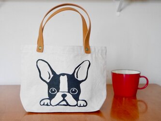 フレンチブルドッグのミニトートバッグ ＊再販＊の画像