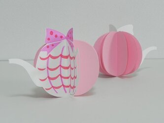 Tea Potのミニメモ帳（pink)の画像