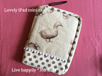 大人可愛いふかふかiPad mini case  / Duckの画像