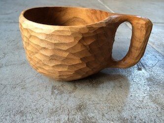 木のマグの画像