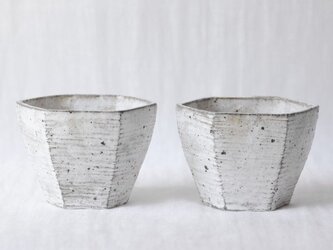 六角鉢 白（再販）の画像