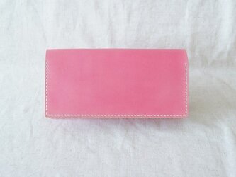 [オーダーご依頼品] 長財布 《 Rose Pink & Natの画像