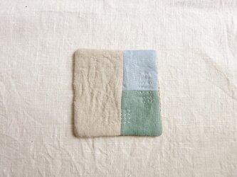 コースター green&light blueの画像