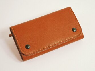 【受注製作】財布 wrap-L [ブラウン]の画像