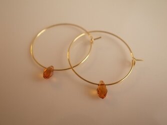 swarovski hoop earringsの画像