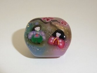 雛 帯留（さくら）の画像