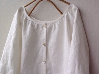 Ｓ～LL8色から選択セミオーダー●前後OKリネンチュニックの画像
