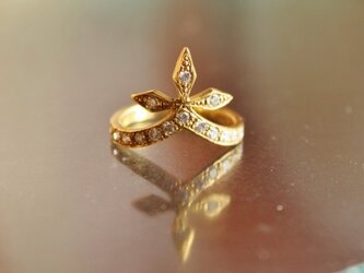 Gothic Crown Ring DiaK18の画像