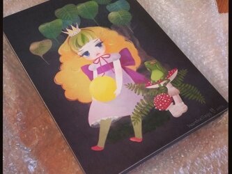 イラストパネル『カエルの王様 』【受注製作】の画像