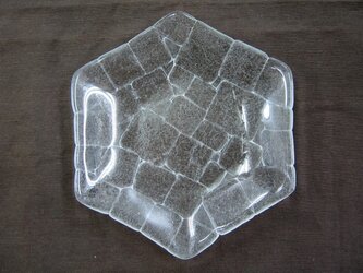 六角ガラス皿　ＳＤ２５２の画像