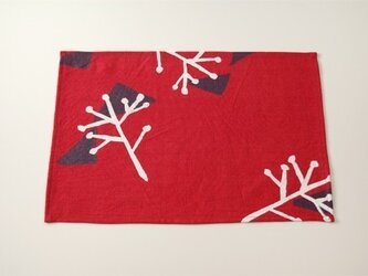 Place mat（red / illustration）の画像