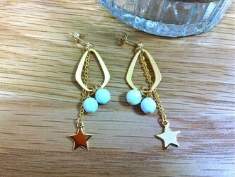 ドロップリングから流れるゴールド☆スターの画像