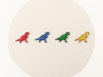 恐竜さん○ピアスの画像