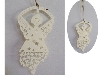 Paper Cutting"Angel with Stars"の画像
