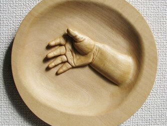 “赤ちゃん手形 彫刻”　（円形ﾀｲﾌﾟ）の画像