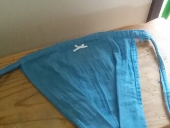 草木染めー藍ー　ふんどしパンツ　女の子仕様の画像