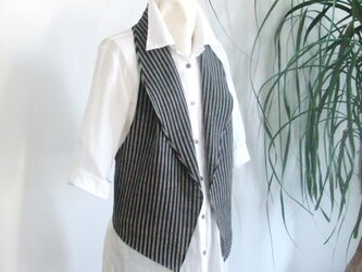 Aizu cotton ジレの画像