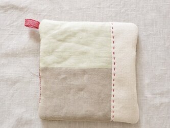 ポットマット red stetchの画像