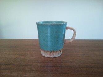 丸 coffee cup blueの画像