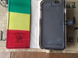 本革手染め新ラスタカラーiPhone6の画像