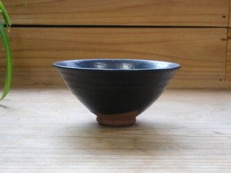 黒マット釉　ごはん茶碗　　の画像