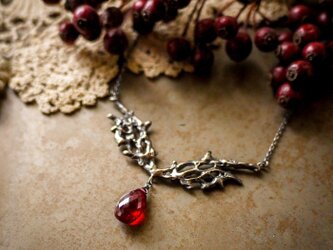 【Lyudmila -Almandine】necklaceの画像