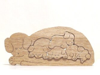 眠り犬（切抜き）の画像