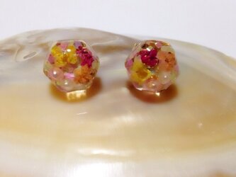 ＊売約済み＊☆送料無料☆小粒六角形ピアスの画像