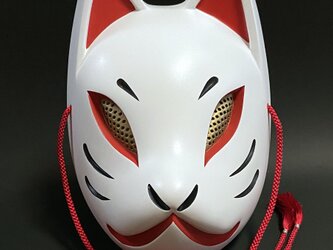 狐面（白×赤）の画像