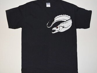 太刀魚Ｔシャツ、タチウオ、黒、魚Ｔシャツ, サカナ、半袖シャツの画像