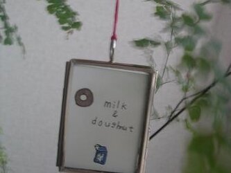 ミニフレーム　milk＆doughnutの画像