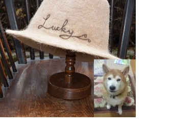 犬毛帽子フルオーダーの画像