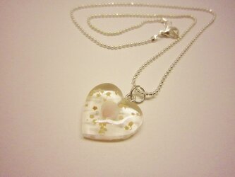 星の砂　Heart　ネックレスの画像