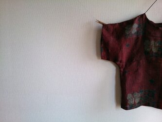 着物リメイク　花柄プルオーバーの画像